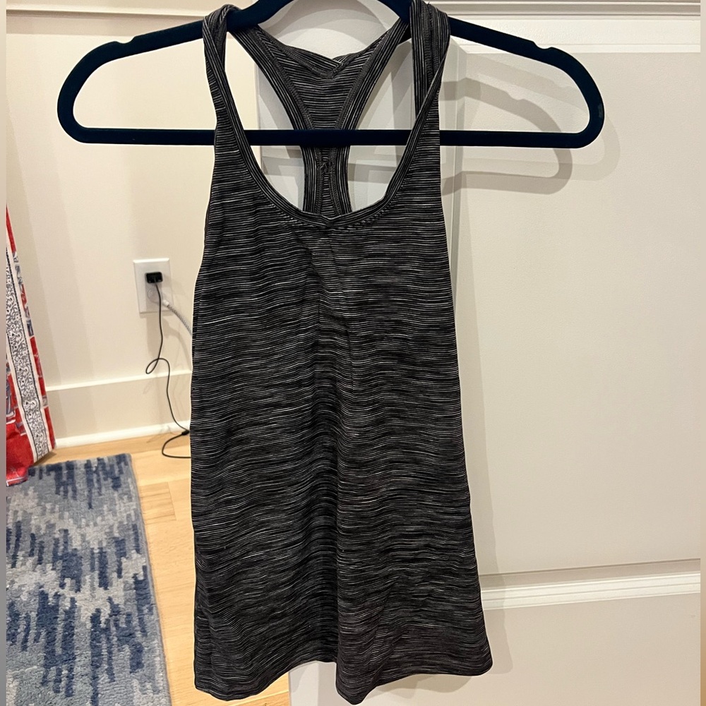 lululemon athletica Charcoal Racerback Tank Top